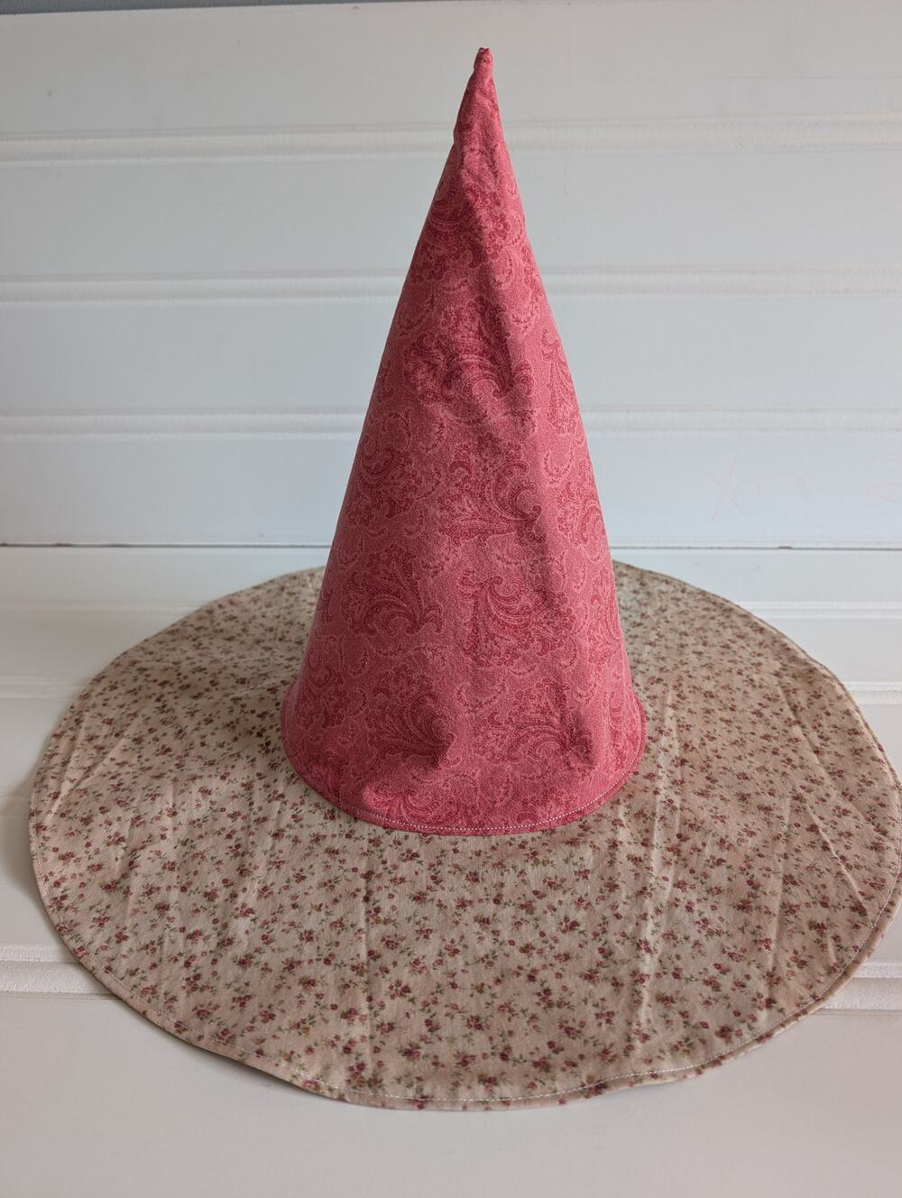 Handmade Floral Whimsy Floppy Witch Hat - 11